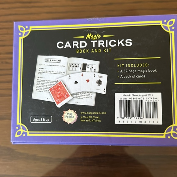Mud Puddle Magic Card Tricks Kit, including Magic Book and a Deck of Cards. - Picture 2 of 4